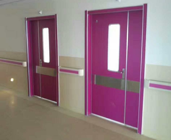 紫粉色医院病房专用门